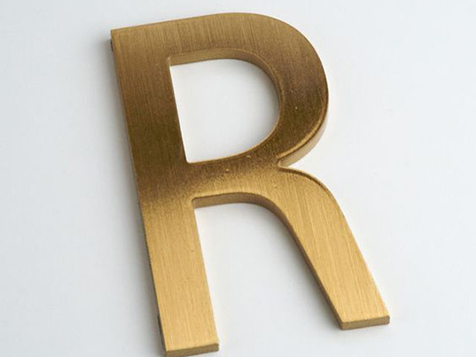 metal letters