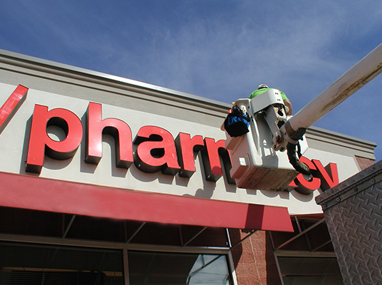 signs installation